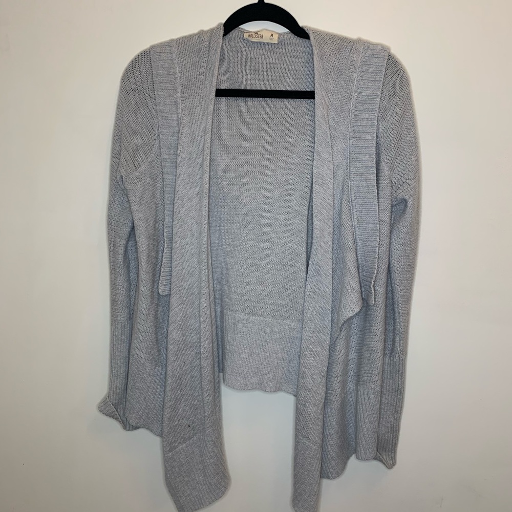 Hollister Cardigan- Light Gray